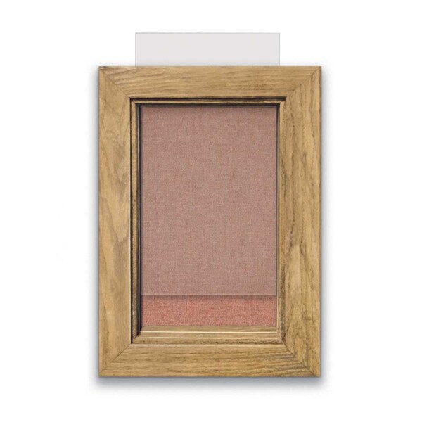 Indoor Enclosed Combo Board, 72"x36", Black Frame/Black Porc & Pearl